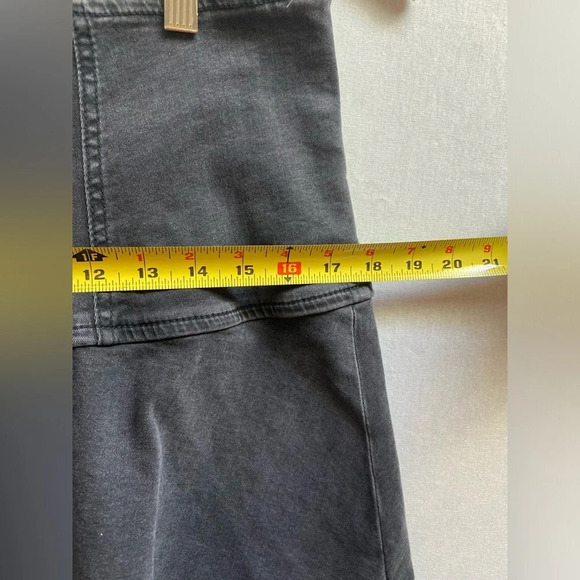 Free People Highlands Denim raw hem high waisted Skirt Sz 32 - Picture 9 of 9